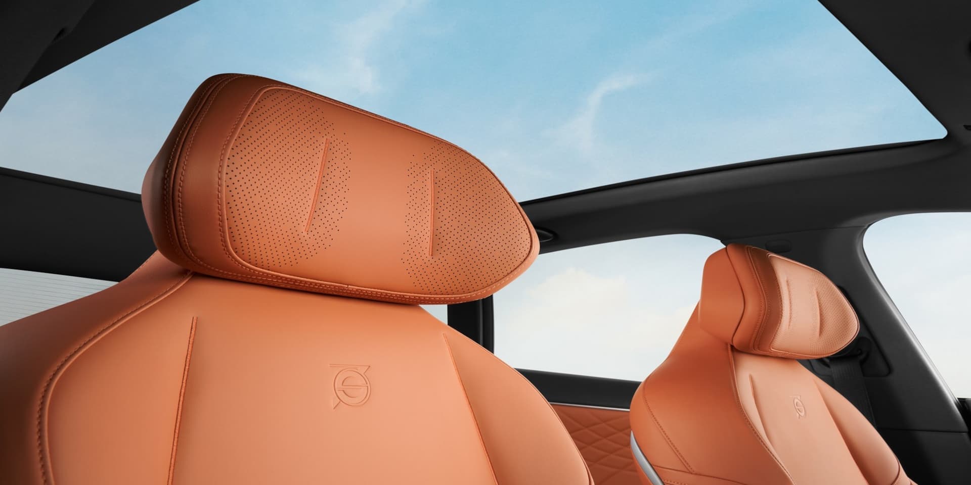 Changan Deepal S07 - vista posteriore colore arancio